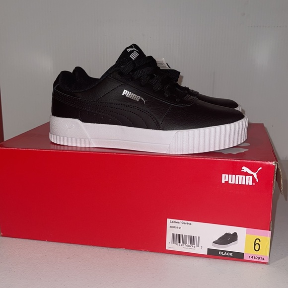 Ladies Black Carina Sneakers by Puma. Size 6. - Picture 3 of 6